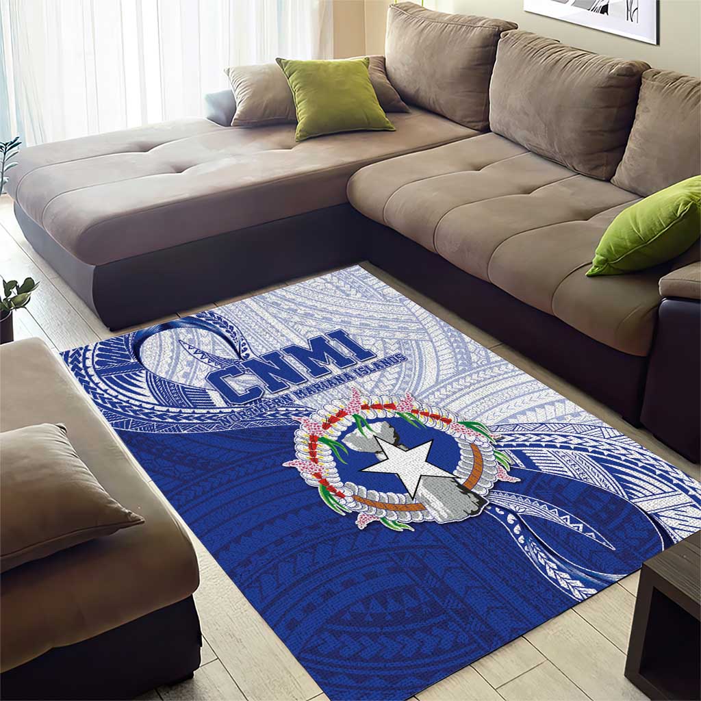 Northern Mariana Islands Area Rug CNMI Seal LT05 - Polynesian Pride
