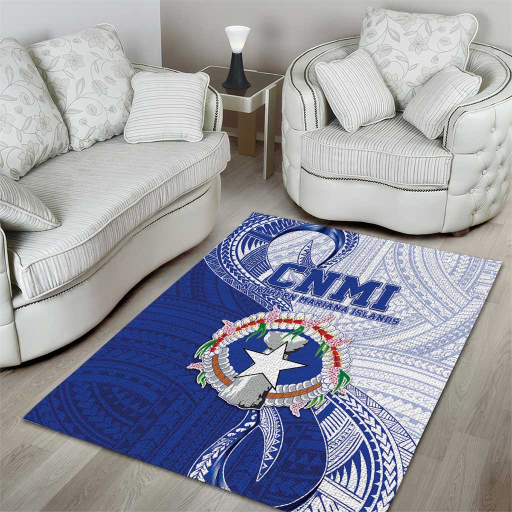 Northern Mariana Islands Area Rug CNMI Seal LT05 - Polynesian Pride