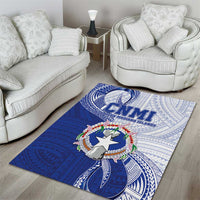 Northern Mariana Islands Area Rug CNMI Seal LT05 - Polynesian Pride