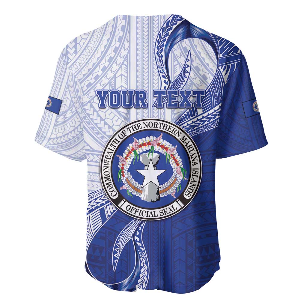 Personalized Northern Mariana Islands Baseball Jersey CNMI Seal LT05 - Polynesian Pride