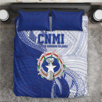 Northern Mariana Islands Bedding Set CNMI Seal LT05 Blue - Polynesian Pride