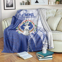 Northern Mariana Islands Blanket CNMI Seal LT05 Blue - Polynesian Pride
