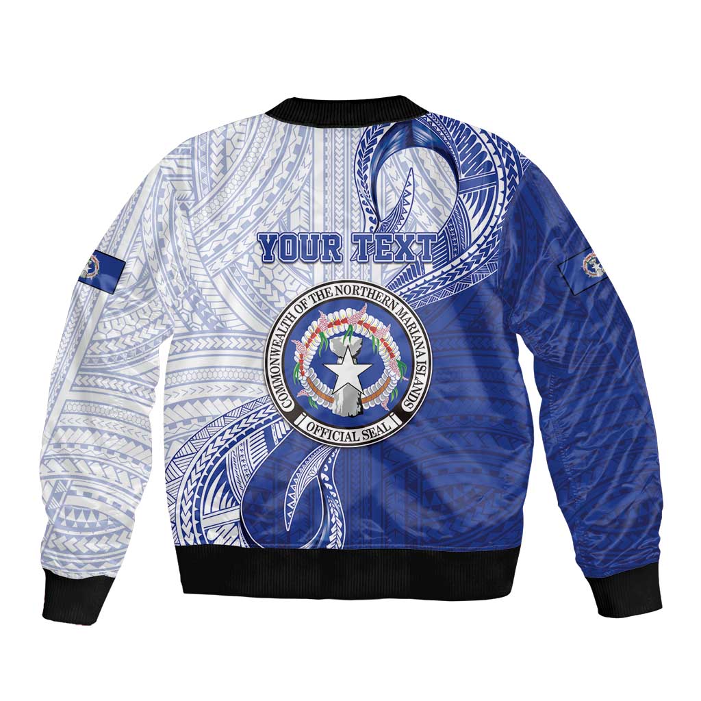 Personalized Northern Mariana Islands Bomber Jacket CNMI Seal LT05 - Polynesian Pride