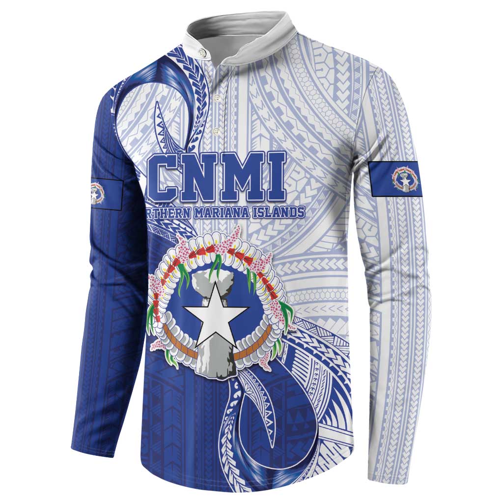 Personalized Northern Mariana Islands Button Sweatshirt CNMI Seal LT05 - Polynesian Pride