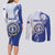 Personalized Northern Mariana Islands Couples Matching Long Sleeve Bodycon Dress and Long Sleeve Button Shirt CNMI Seal