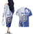 Personalized Northern Mariana Islands Couples Matching Off The Shoulder Long Sleeve Dress and Hawaiian Shirt CNMI Seal