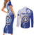 Personalized Northern Mariana Islands Couples Matching Short Sleeve Bodycon Dress and Long Sleeve Button Shirt CNMI Seal