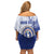 Personalized Northern Mariana Islands Family Matching Off Shoulder Short Dress and Hawaiian Shirt CNMI Seal