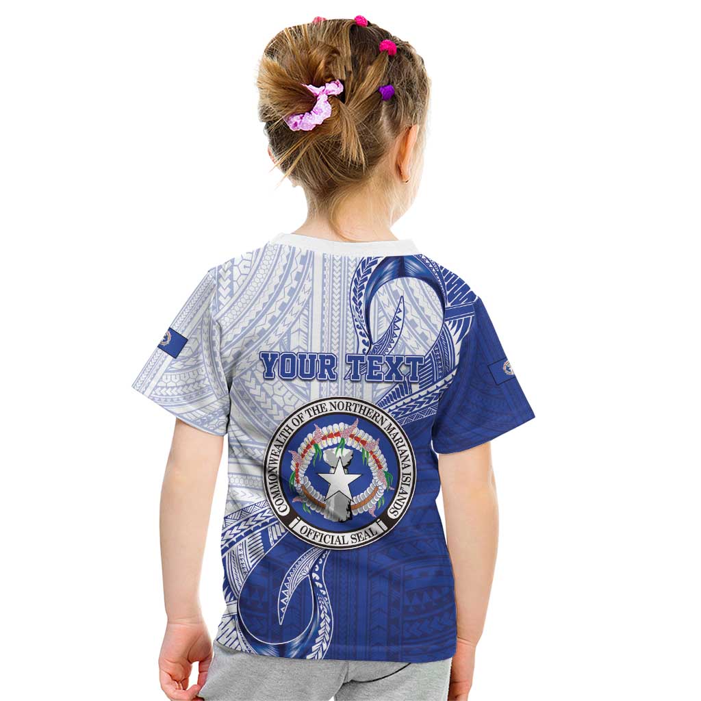 Personalized Northern Mariana Islands Kid T Shirt CNMI Seal LT05 - Polynesian Pride