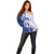 Personalized Northern Mariana Islands Off Shoulder Sweater CNMI Seal