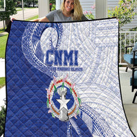 Northern Mariana Islands Quilt CNMI Seal LT05 Blue - Polynesian Pride