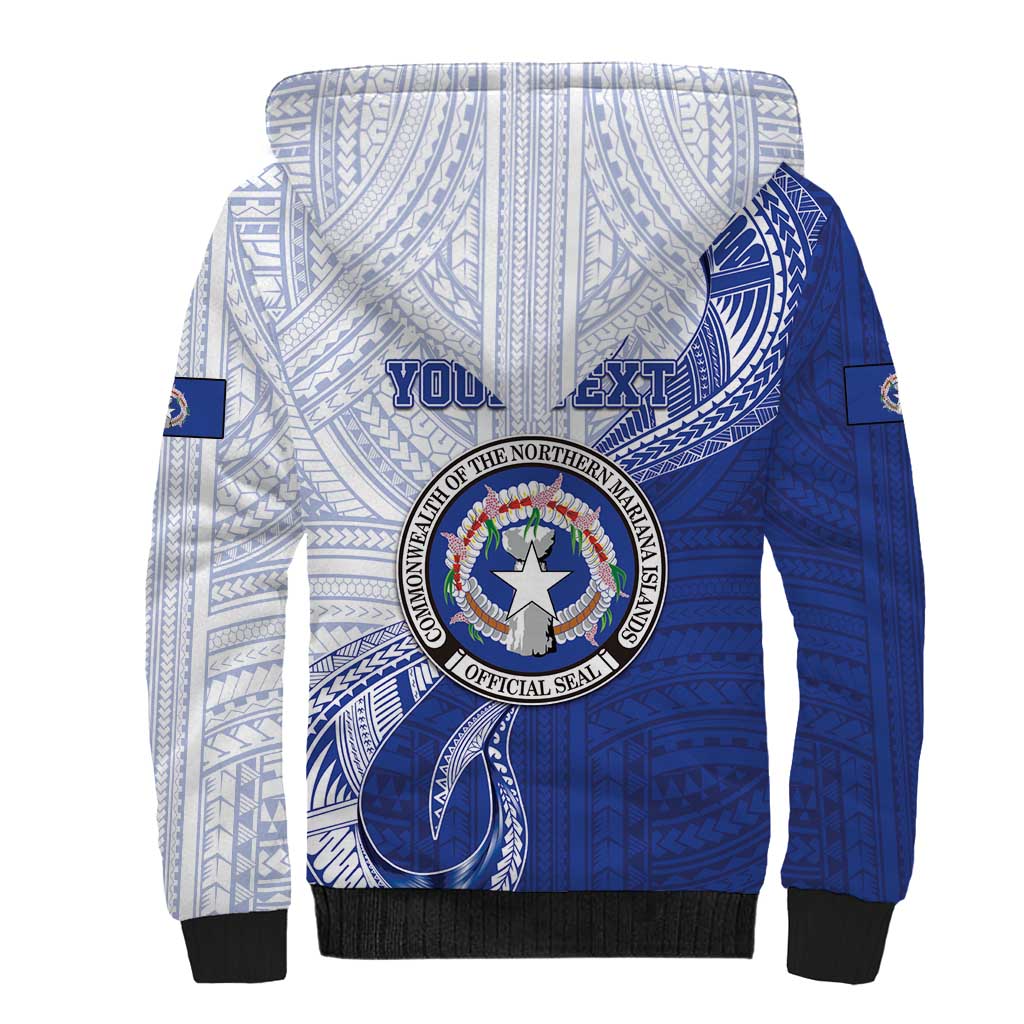 Personalized Northern Mariana Islands Sherpa Hoodie CNMI Seal LT05 - Polynesian Pride