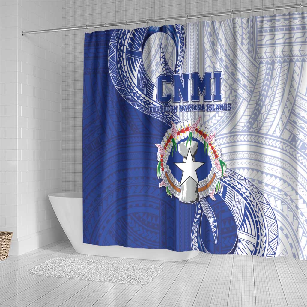 Northern Mariana Islands Shower Curtain CNMI Seal LT05 - Polynesian Pride