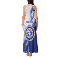 Personalized Northern Mariana Islands Tank Maxi Dress CNMI Seal LT05 - Polynesian Pride