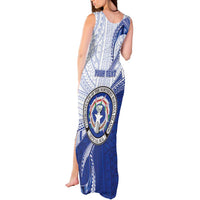 Personalized Northern Mariana Islands Tank Maxi Dress CNMI Seal LT05 - Polynesian Pride