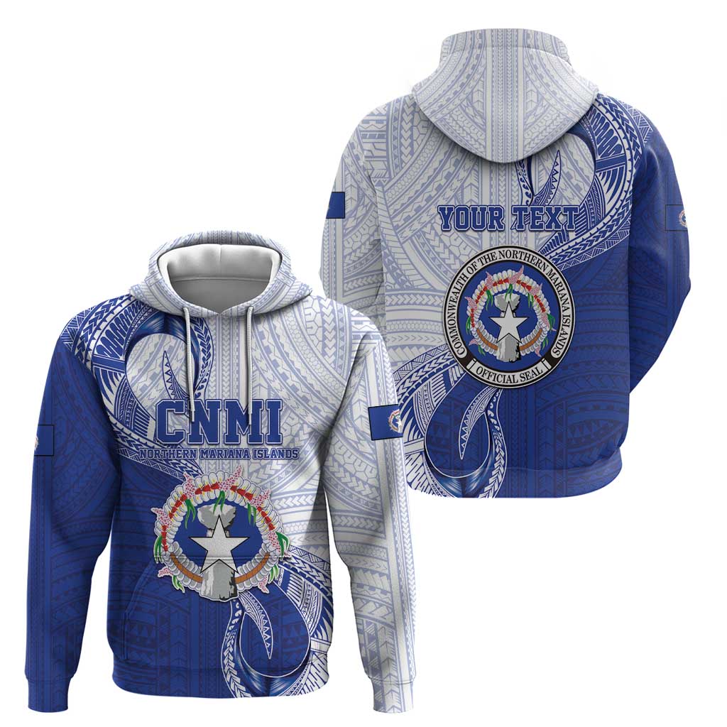 Personalized Northern Mariana Islands Zip Hoodie CNMI Seal LT05 - Polynesian Pride