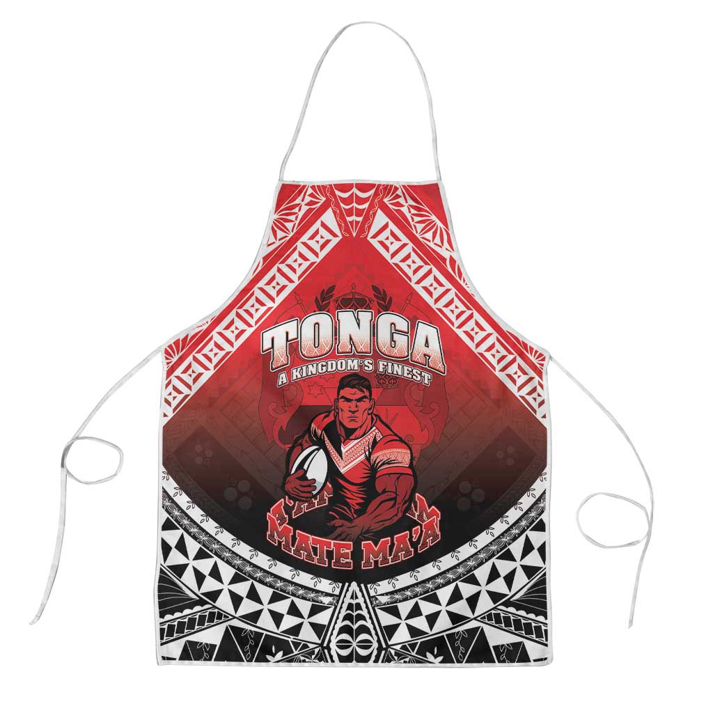 Rugby Tonga MMT Apron Mana O Tonga LT05 Red - Polynesian Pride