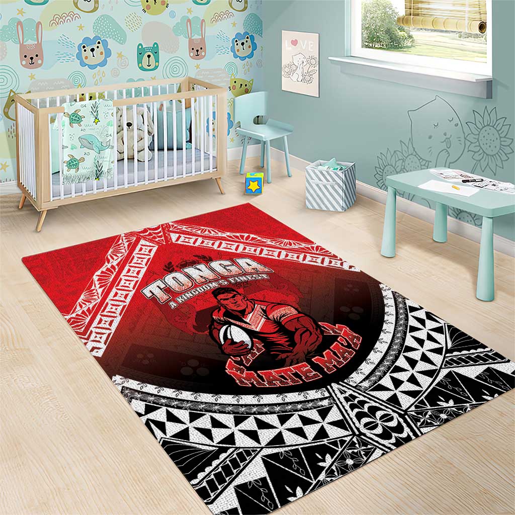 Rugby Tonga MMT Area Rug Mana O Tonga LT05 - Polynesian Pride