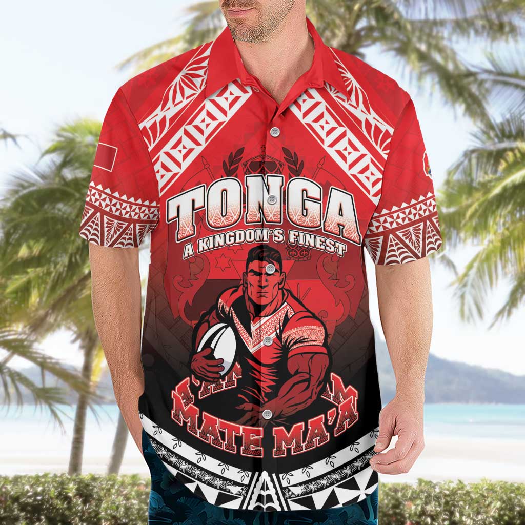Custom Rugby Tonga MMT Hawaiian Shirt Mana O Tonga LT05 - Polynesian Pride