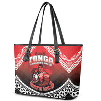Rugby Tonga MMT Leather Tote Bag Mana O Tonga LT05 - Polynesian Pride
