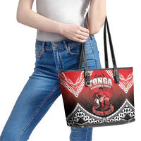 Rugby Tonga MMT Leather Tote Bag Mana O Tonga LT05 - Polynesian Pride