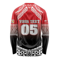 Custom Rugby Tonga MMT Long Sleeve Shirt Mana O Tonga LT05 - Polynesian Pride