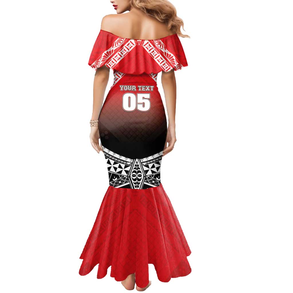 Custom Rugby Tonga MMT Mermaid Dress Mana O Tonga LT05 - Polynesian Pride