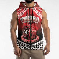 Custom Rugby Tonga MMT Sleeveless Zip Hoodie Mana O Tonga LT05 - Polynesian Pride