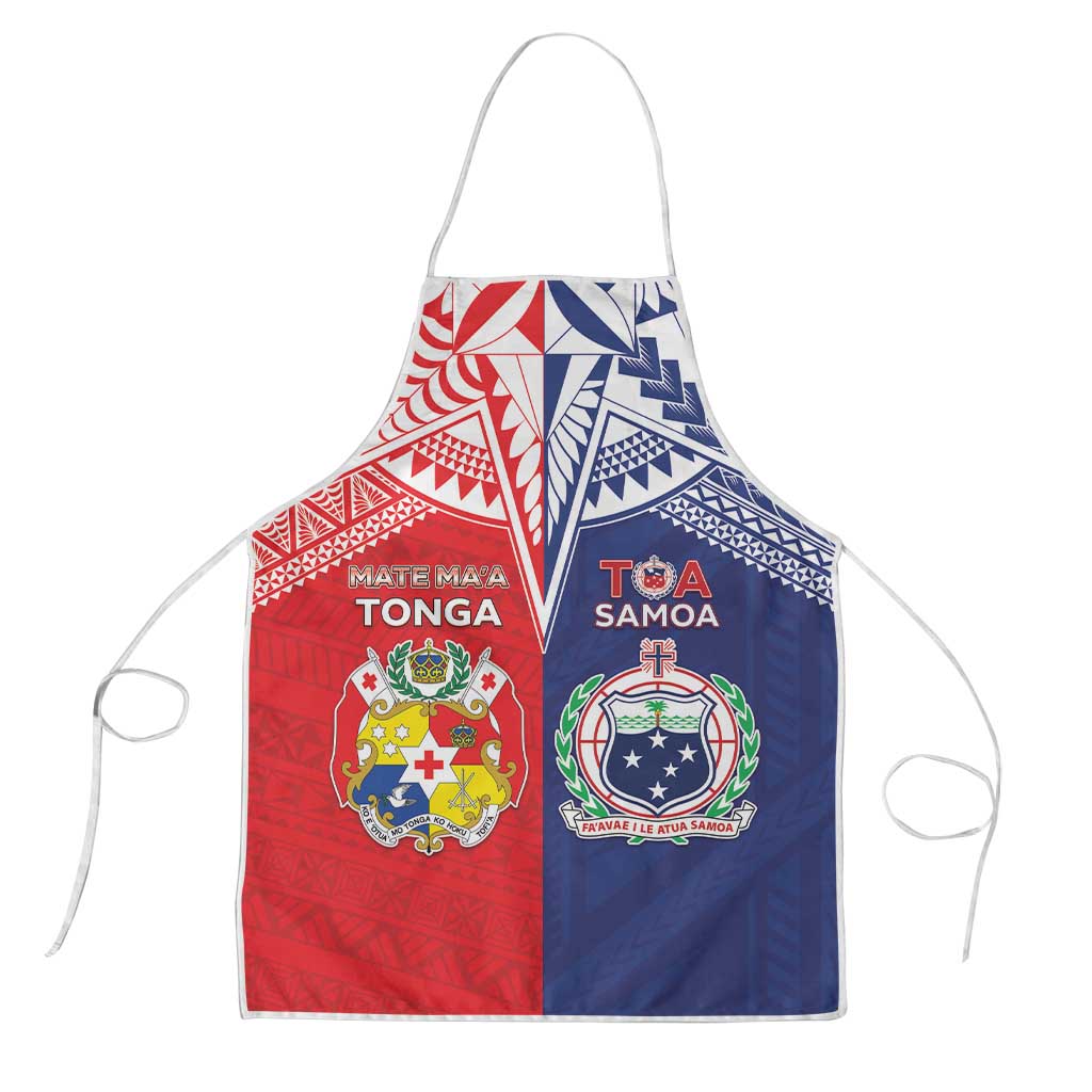 Rugby Samoa And Tonga Apron Toa Samoa With Mate Maa LT05 Multicolor - Polynesian Pride