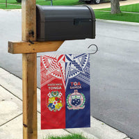 Rugby Samoa And Tonga Garden Flag Toa Samoa With Mate Maa LT05 - Polynesian Pride