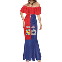 Custom Rugby Samoa And Tonga Mermaid Dress Toa Samoa With Mate Maa LT05 - Polynesian Pride