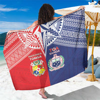 Rugby Samoa And Tonga Sarong Toa Samoa With Mate Maa LT05 One Size 44 x 66 inches Multicolor - Polynesian Pride
