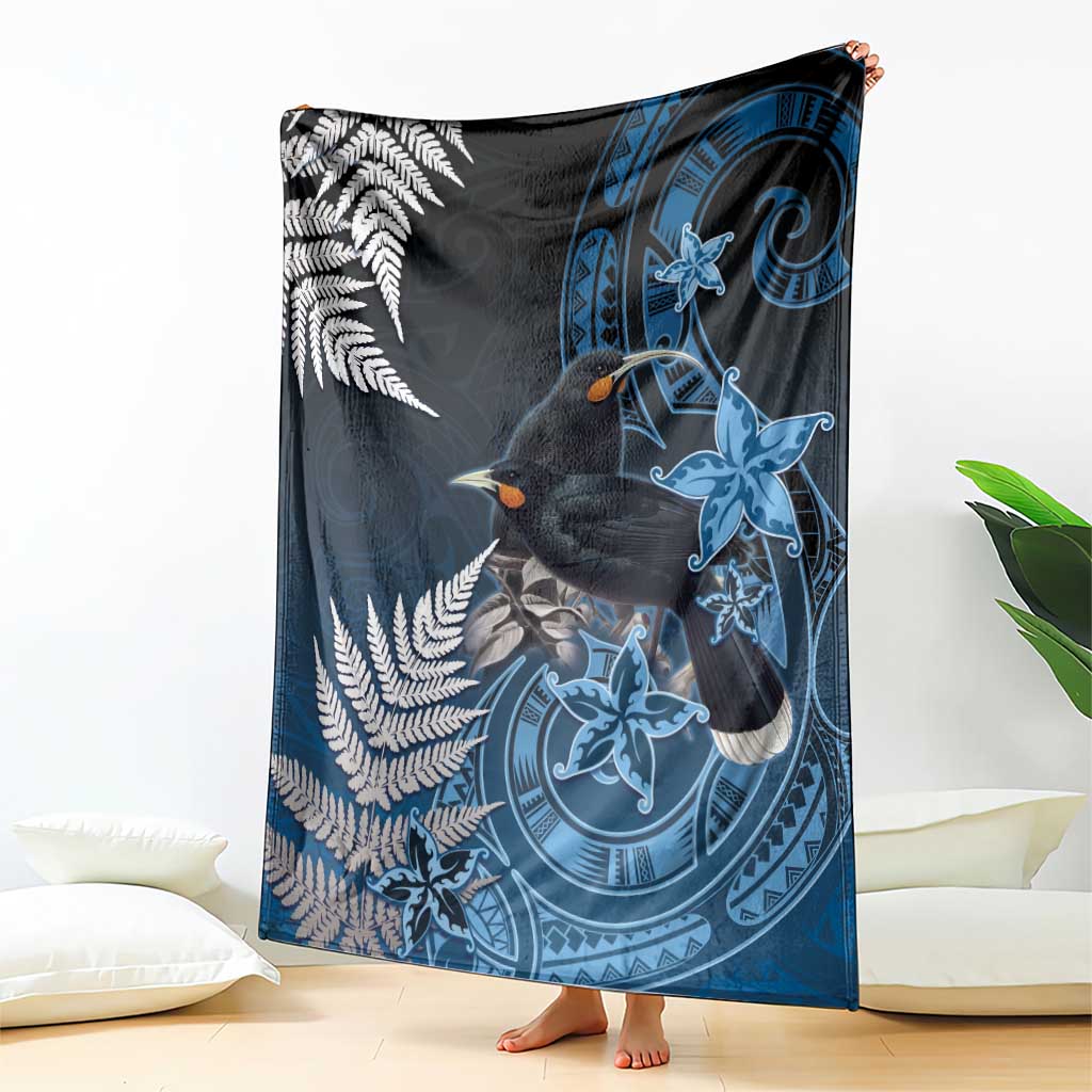 New Zealand Huia Bird Blanket Aotearoa Maori Pattern LT05 - Polynesian Pride