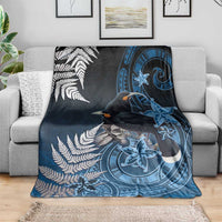 New Zealand Huia Bird Blanket Aotearoa Maori Pattern LT05 - Polynesian Pride