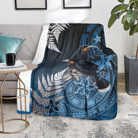 New Zealand Huia Bird Blanket Aotearoa Maori Pattern LT05 - Polynesian Pride