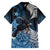 New Zealand Huia Bird Family Matching Off Shoulder Maxi Dress and Hawaiian Shirt Aotearoa Maori Pattern