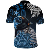 New Zealand Huia Bird Polo Shirt Aotearoa Maori Pattern LT05 - Polynesian Pride