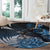 New Zealand Huia Bird Round Carpet Aotearoa Maori Pattern