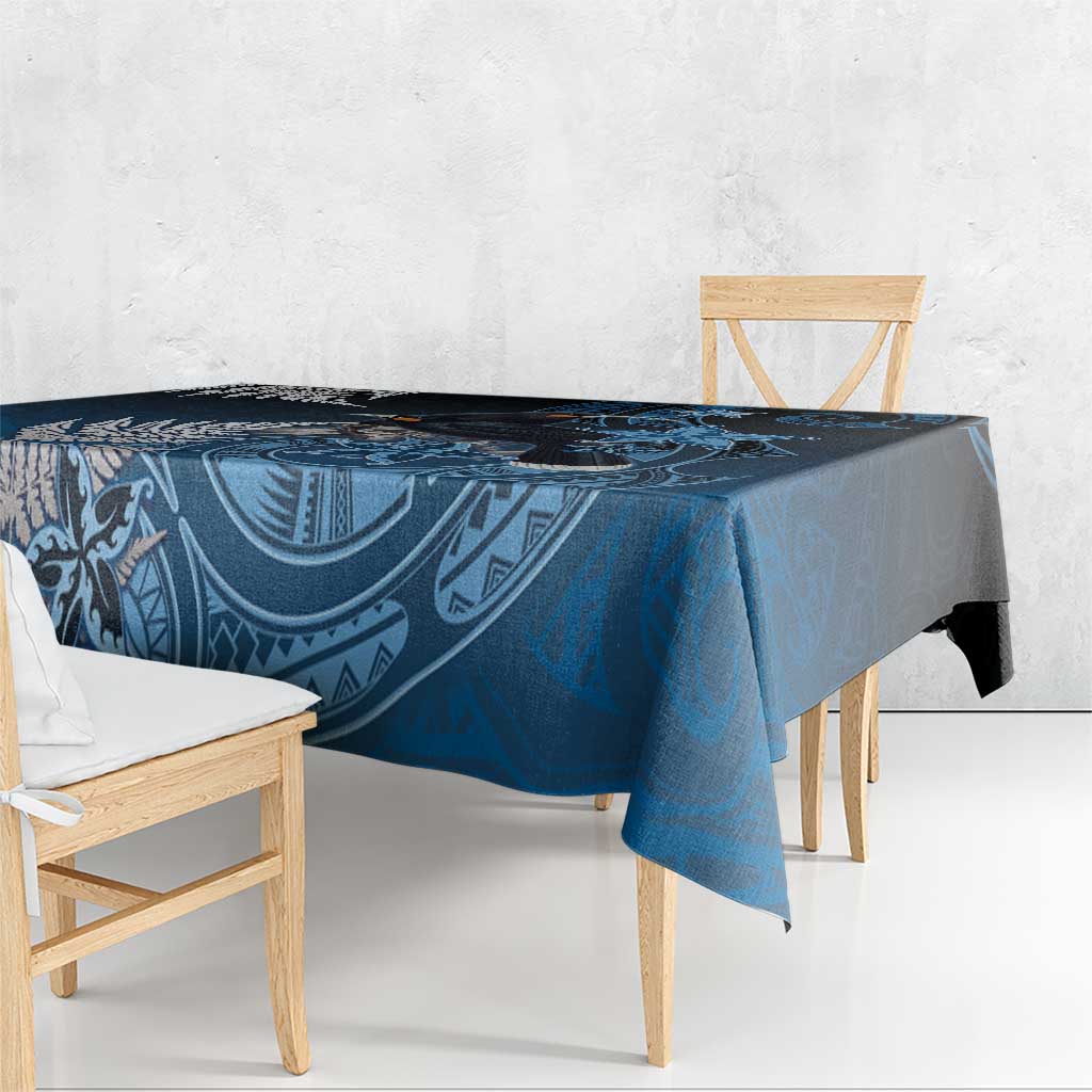 New Zealand Huia Bird Tablecloth Aotearoa Maori Pattern LT05 - Polynesian Pride