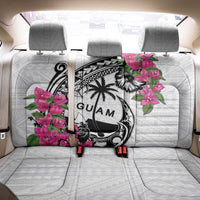 Guam Chamorro Back Car Seat Cover Bougainvillea White Polynesian Tribal Pattern LT05 - Polynesian Pride