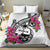 Guam Chamorro Bedding Set Bougainvillea White Polynesian Tribal Pattern