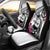 Guam Chamorro Car Seat Cover Bougainvillea White Polynesian Tribal Pattern