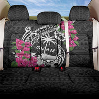 Guam Chamorro Back Car Seat Cover Bougainvillea Black Polynesian Tribal Pattern LT05 One Size Black - Polynesian Pride