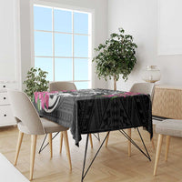 Guam Chamorro Tablecloth Bougainvillea Black Polynesian Tribal Pattern LT05 - Polynesian Pride