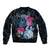 Tahiti Ia Orana Bomber Jacket Polynesian Turtle With Coat Of Arms LT05 - Polynesian Pride