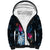 Tahiti Ia Orana Sherpa Hoodie Polynesian Turtle With Coat Of Arms LT05 Unisex Blue - Polynesian Pride