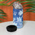 Bula Fiji 4 in 1 Can Cooler Tumbler Fijian Masi Pattern With Blue Coat Of Arms