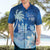 Personalised Bula Fiji Hawaiian Shirt Fijian Masi Pattern With Blue Coat Of Arms LT05 - Polynesian Pride