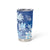 Bula Fiji Tumbler Cup Fijian Masi Pattern With Blue Coat Of Arms