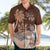 Personalised Bula Fiji Hawaiian Shirt Fijian Masi Pattern With Brown Coat Of Arms LT05 - Polynesian Pride